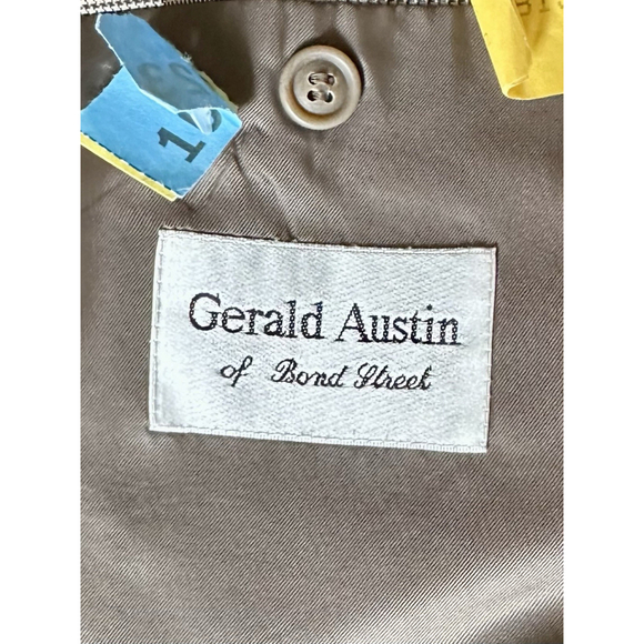 Gerald Austin Men's Plaid Suit Blazer 50L Pants 44L Matching Set - Picture 2 of 16